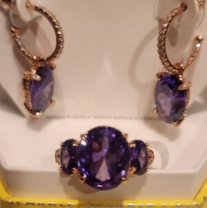 NWT Stunning SET!  BP Stars In Your Eyes Earrings and Matching Ring